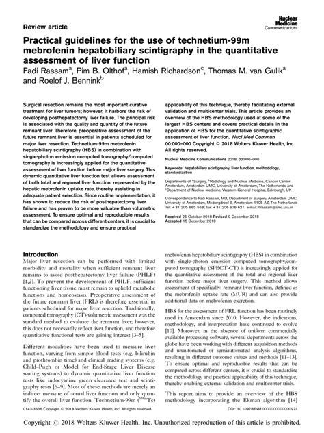 Practical guidelines for the use of technetium